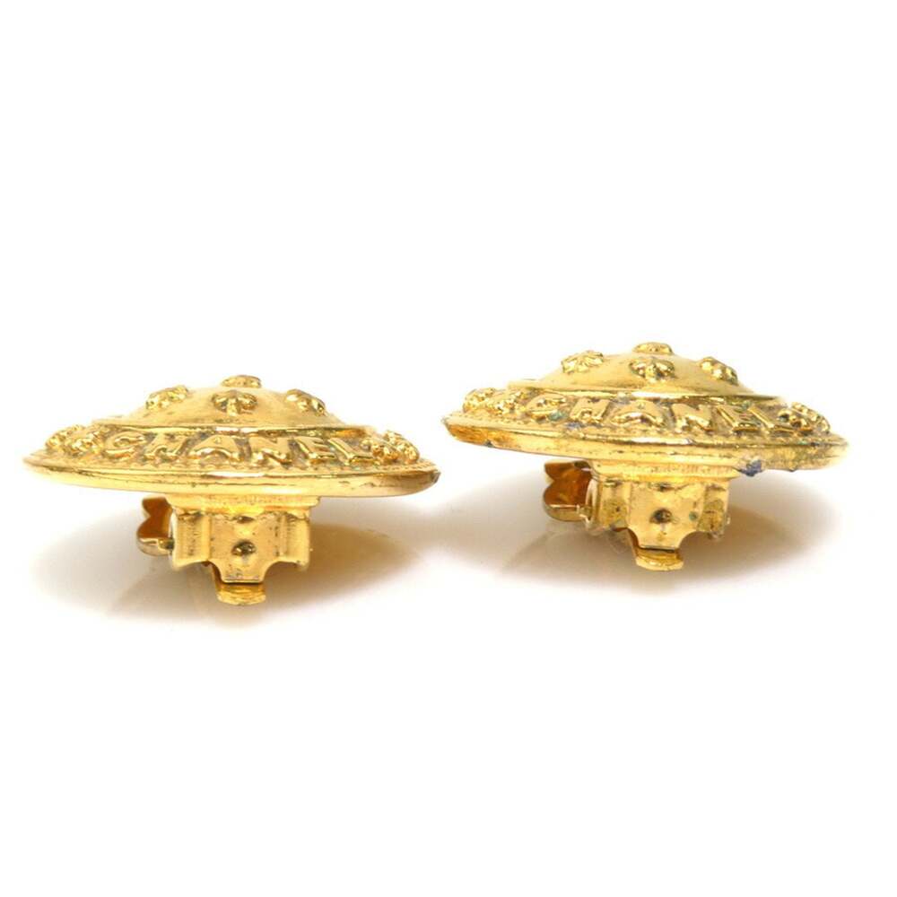Chanel Earrings Gold-Tone Metal #209732C45B - Picture 3 of 5